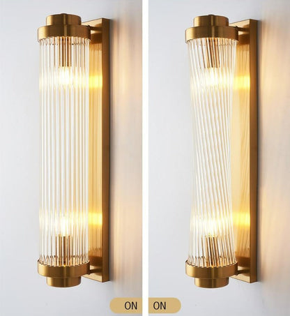 Miravique Glass Column Wall Sconce