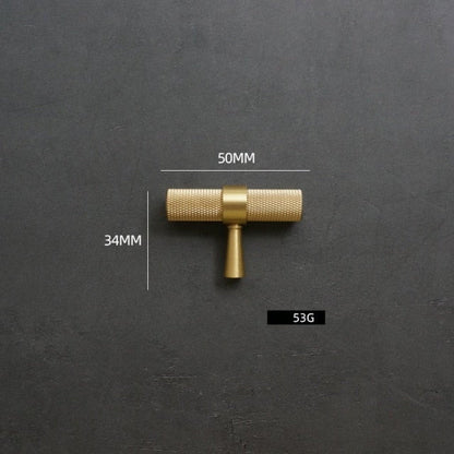 Miravique Textured Brass Cabinet and Drawer Handles