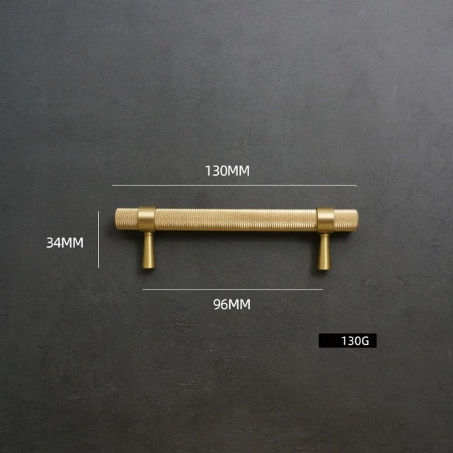 Miravique Textured Brass Cabinet and Drawer Handles