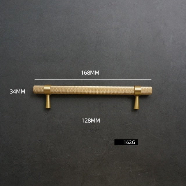 Miravique Textured Brass Cabinet and Drawer Handles