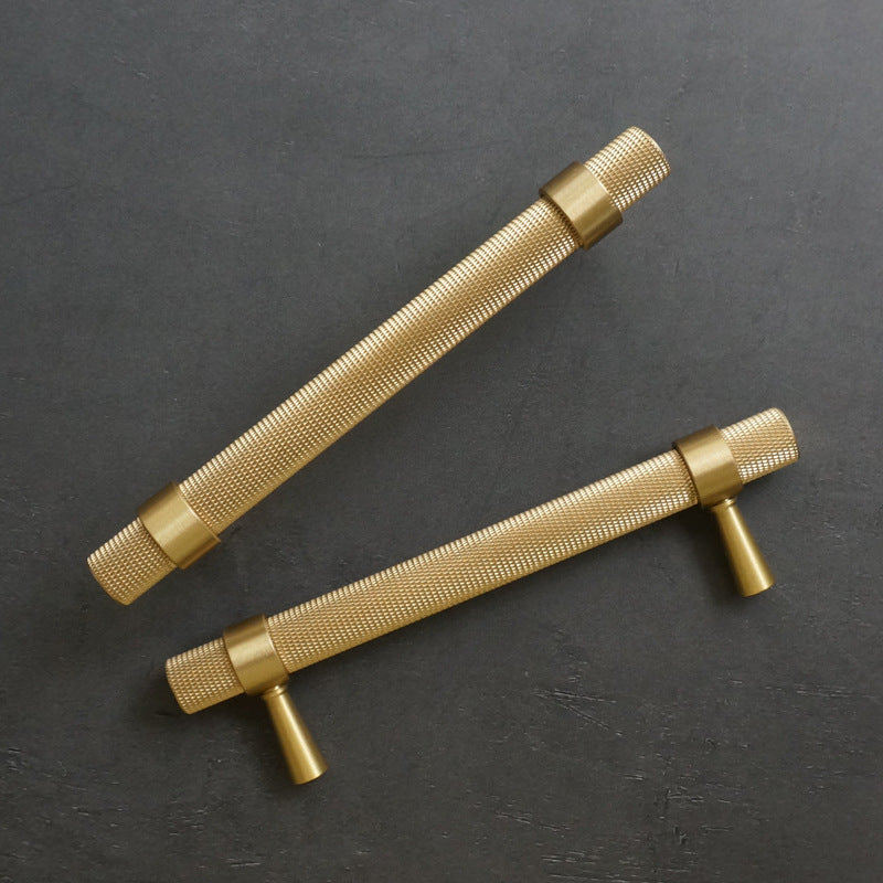 Miravique Textured Brass Cabinet and Drawer Handles