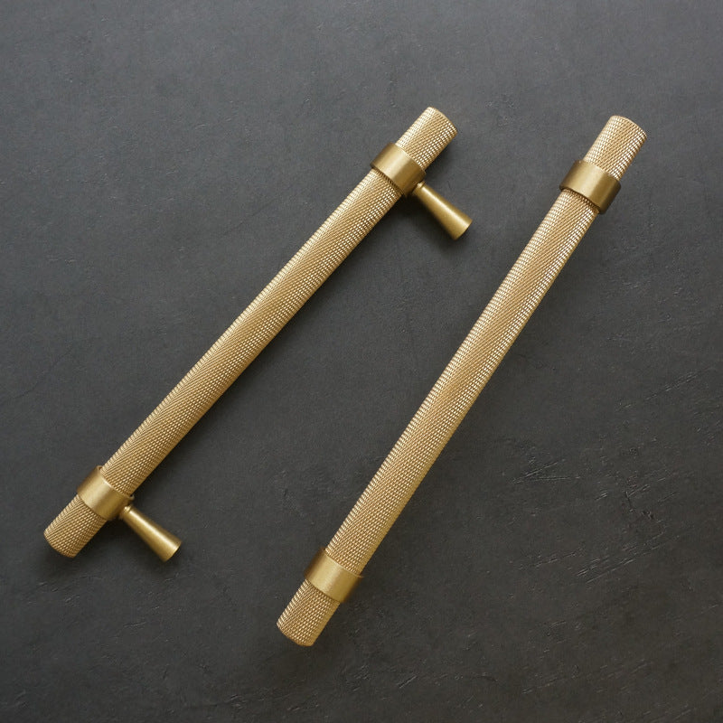 Miravique Textured Brass Cabinet and Drawer Handles