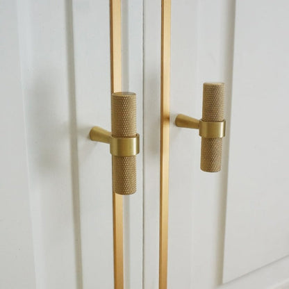 Miravique Textured Brass Cabinet and Drawer Handles