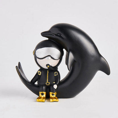 Miniature Scuba Diver Figurine