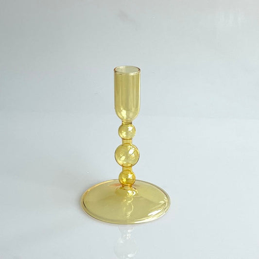 Harlow Tall Decorative Glass Taper Candlestick Holders