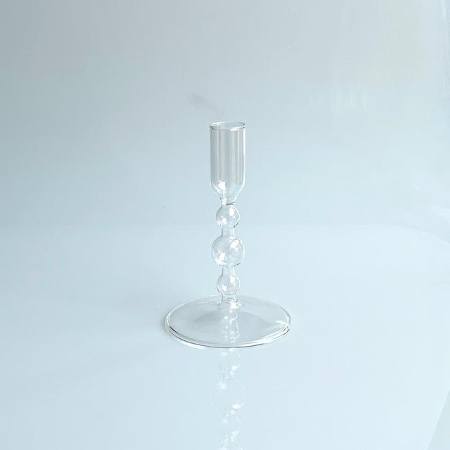 Harlow Tall Decorative Glass Taper Candlestick Holders