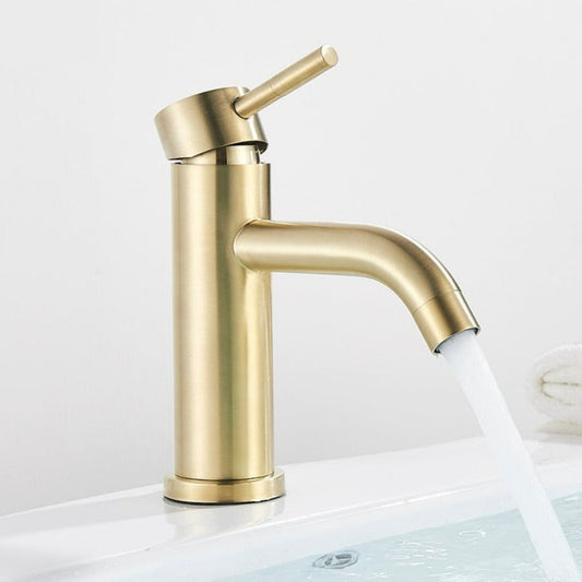 Miravique Brushed Gold Bathroom Faucet