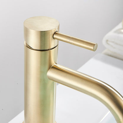 Miravique Brushed Gold Bathroom Faucet