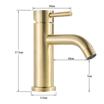 Miravique Brushed Gold Bathroom Faucet