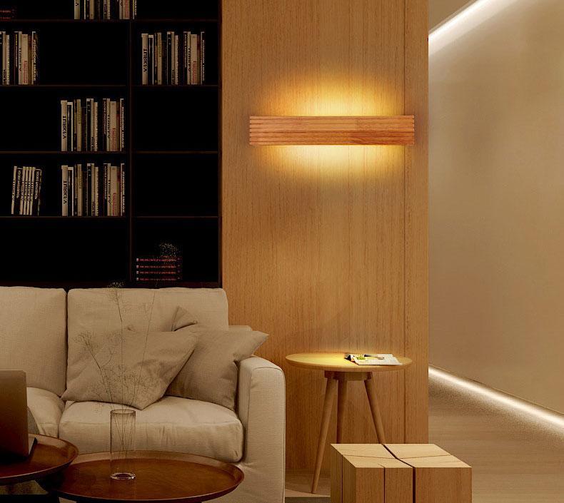 Miravique - Modern Japanese Wooden Wall Lamp