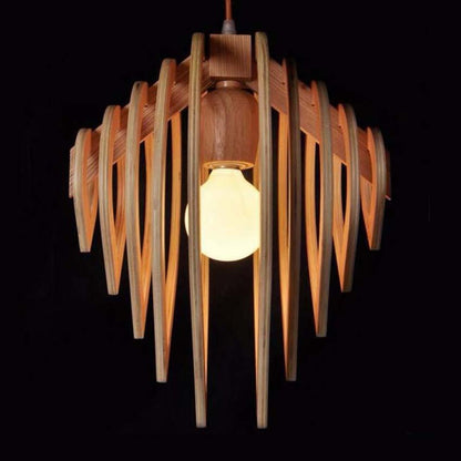 Nordic Solid Wood Pendant Light