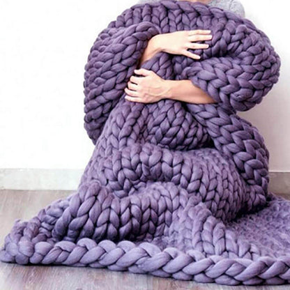 Deluxe Braided Wool Blanket