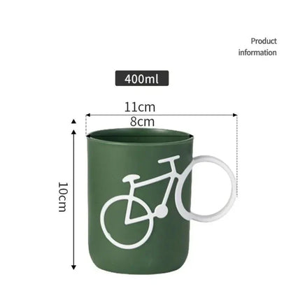 Quirky Bicycle Handle Plastic Mug