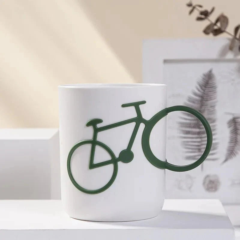 Quirky Bicycle Handle Plastic Mug