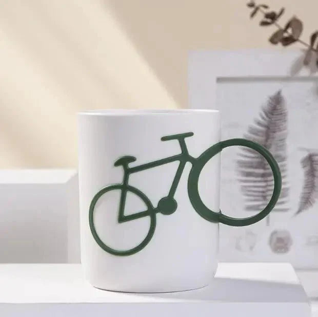 Quirky Bicycle Handle Plastic Mug