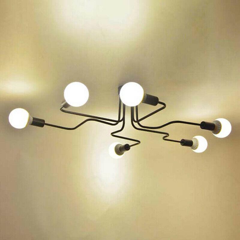 Retro 23 1/2" to 47 1/4" Wide Metal Wire Branching Pendant Ceiling Lights