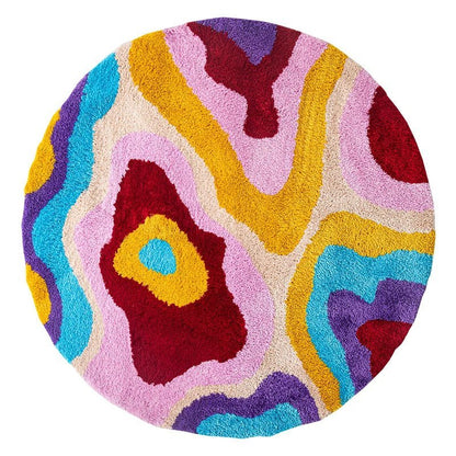 Retro Design Psychedelic Tufted Rug