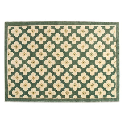 Retro Style Classic Flower Pattern Rug