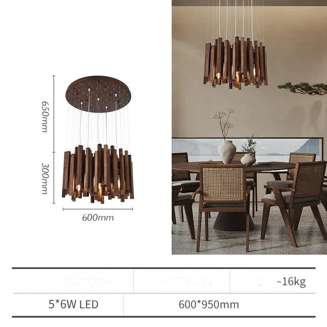 Blossom Wooden Ceiling Lamp