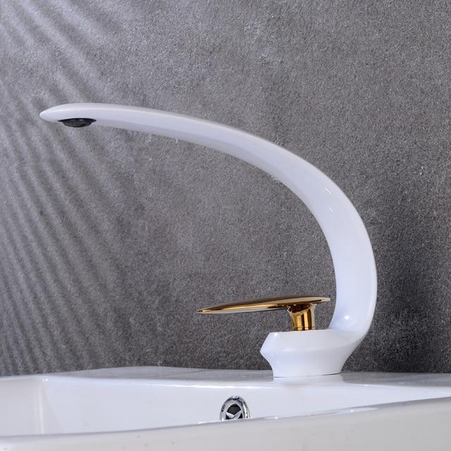 Rose Gold Minimalistic Sink Faucet