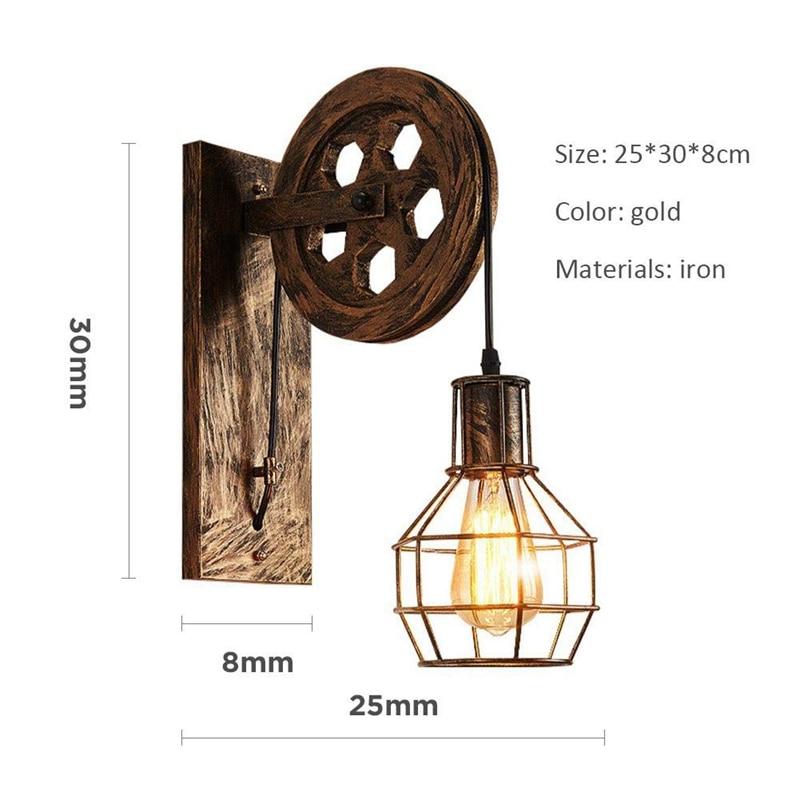 Rustic Vintage Retro Industrial Wall Sconce Light