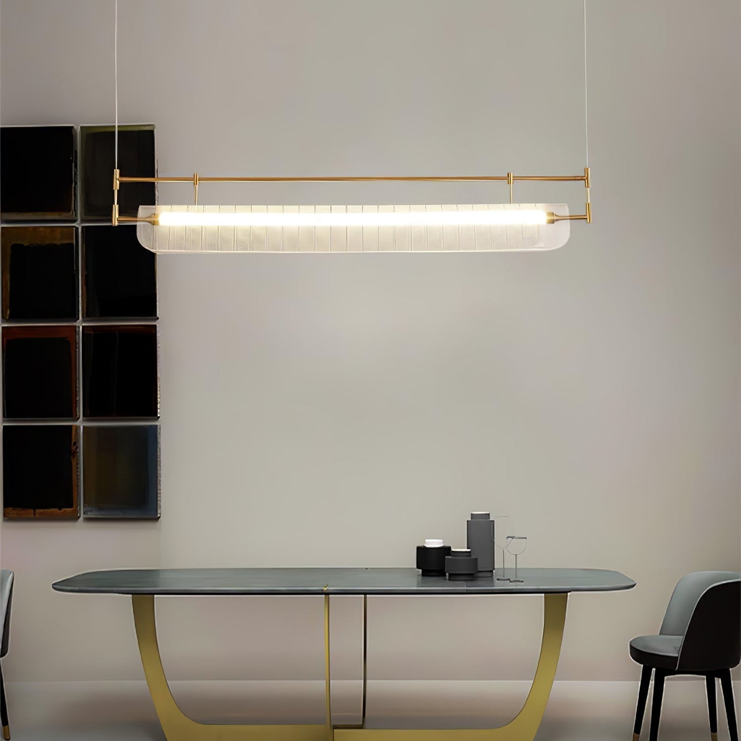 Samuel Linear Strip Chandelier