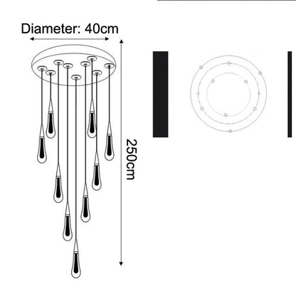 Charlène Teardrop Chandelier