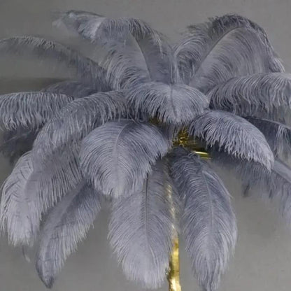 Ostrich Feather Table Lamp