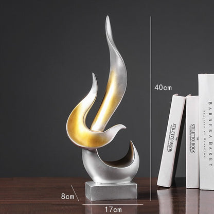 Abstract Torch Statue