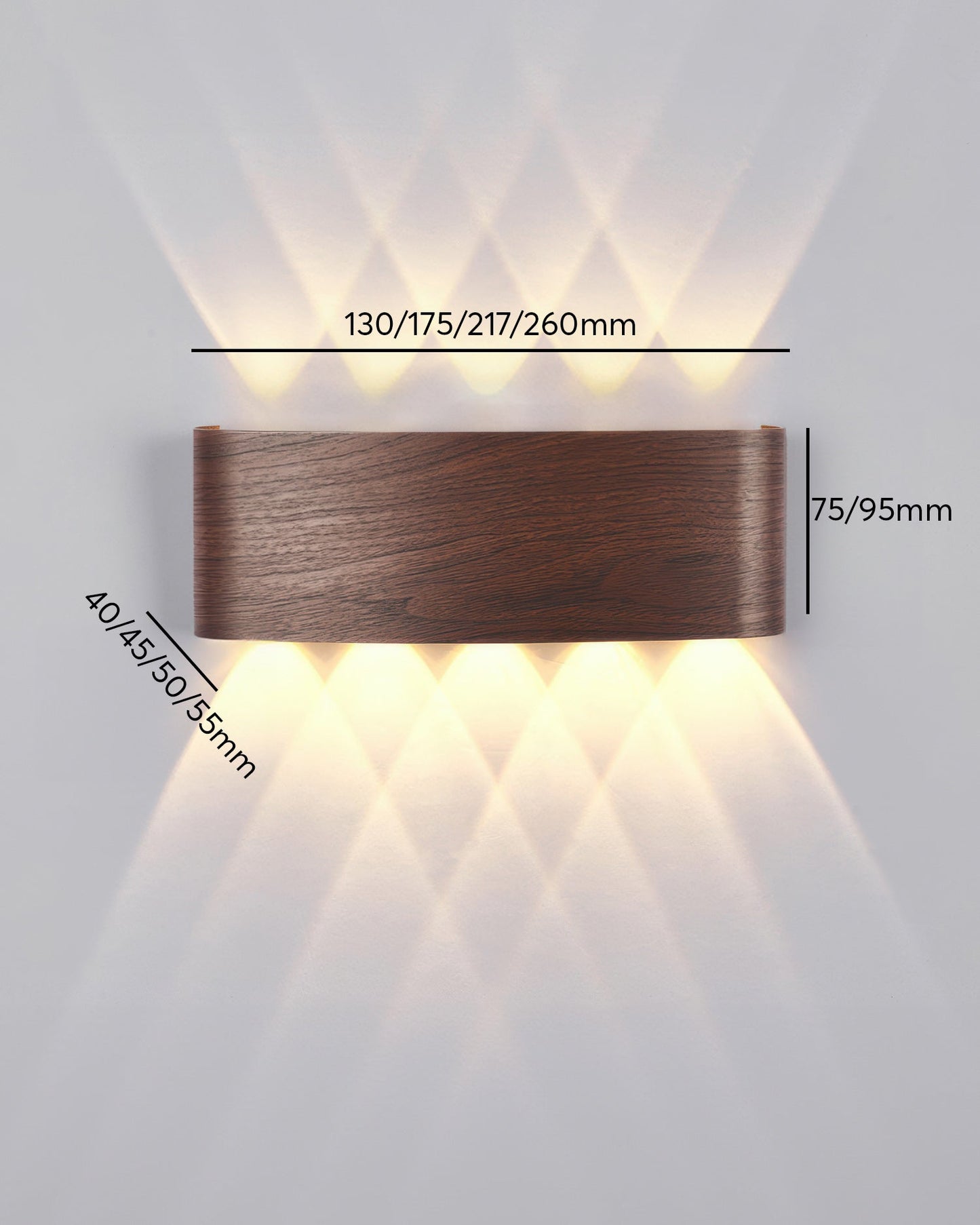 Lumina Woodgrain LED Sconce