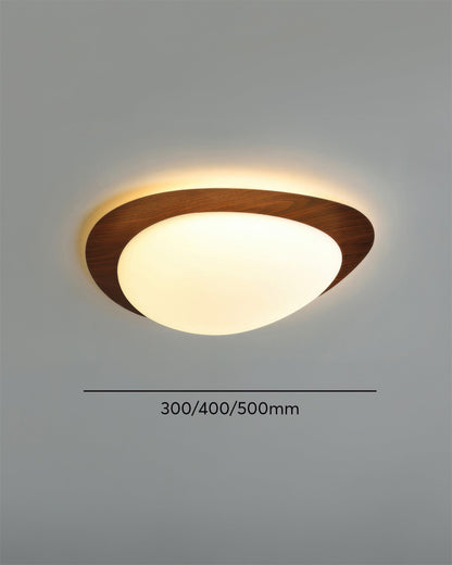 Scandinavian Pebble Wood Grain Ceiling Light lamp