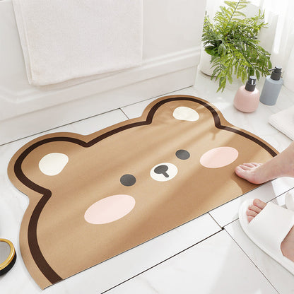 Cartoon Super Absorbent Anti-slip Floor Mat for Bathroom