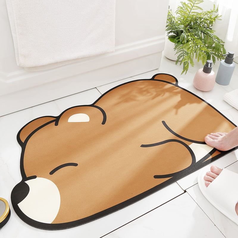 Cartoon Super Absorbent Anti-slip Floor Mat for Bathroom