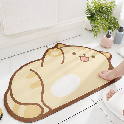 Cartoon Super Absorbent Anti-slip Floor Mat for Bathroom