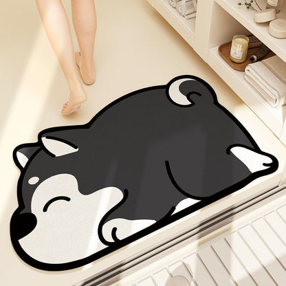 Cartoon Super Absorbent Anti-slip Floor Mat for Bathroom