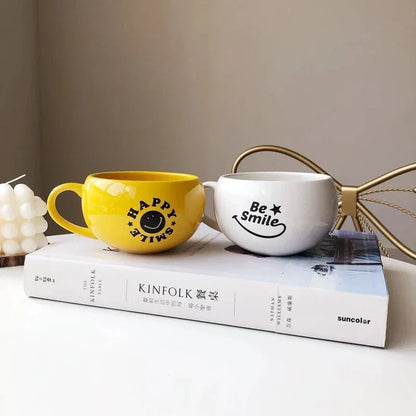 Smiley Face Ceramic Coffee Mug