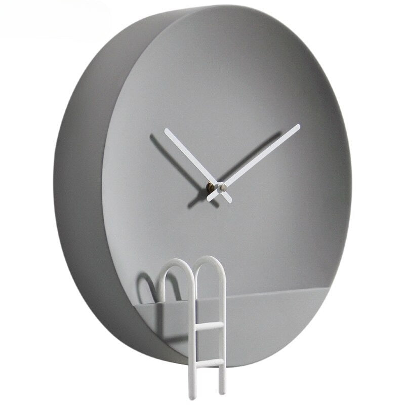 SteenGlow - Modern Cement Wall Clock Grey