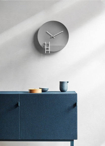 SteenGlow - Modern Cement Wall Clock Grey