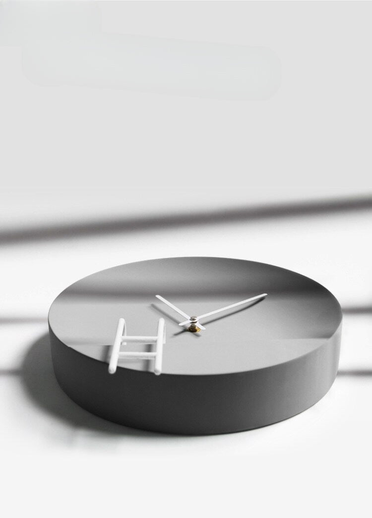 SteenGlow - Modern Cement Wall Clock Grey