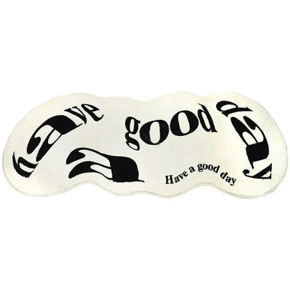 Soft Fur “have a good day” Floor Rugs