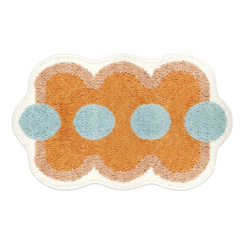 Soft Geometric Design Bathroom Mat