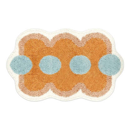 Soft Geometric Design Bathroom Mat