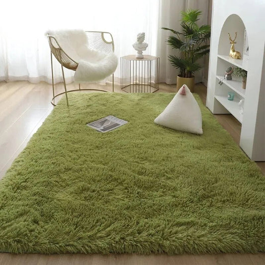 Solid Colour Plush Soft Rug