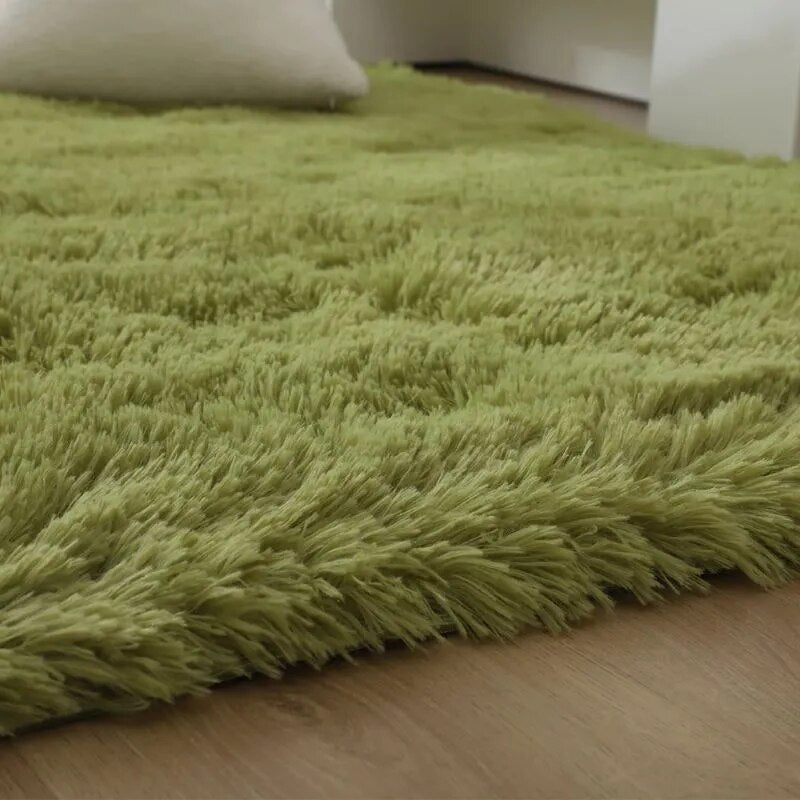 Solid Colour Plush Soft Rug