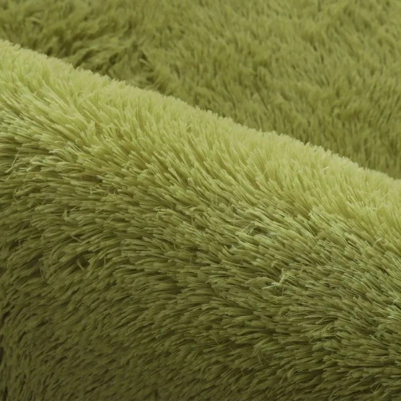 Solid Colour Plush Soft Rug