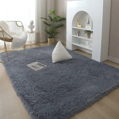 Solid Colour Plush Soft Rug