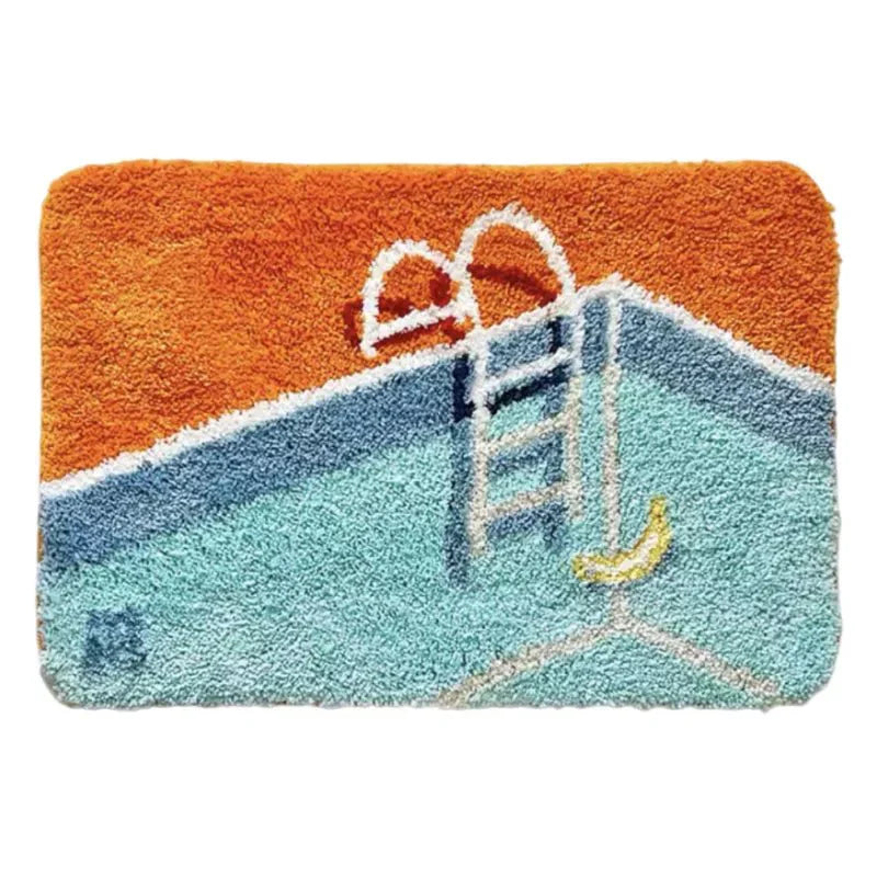 Swimming Pool Design Bath Mat