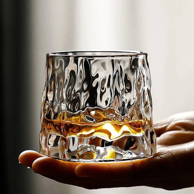 Ripple Effect Whiskey Glass – Elegant, Eco-Friendly, and Perfect for Any Occasion