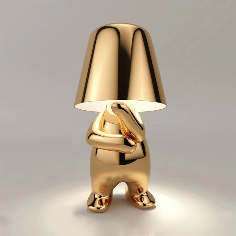 Thinker Golden Lamp