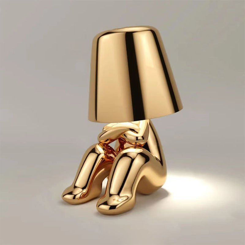 Thinker Golden Lamp